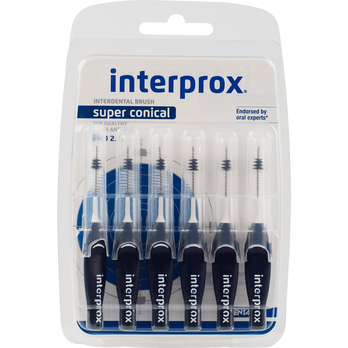 Interprox Super Conical Ragers Donkerblauw PHD 2.0 mm 6 stuks