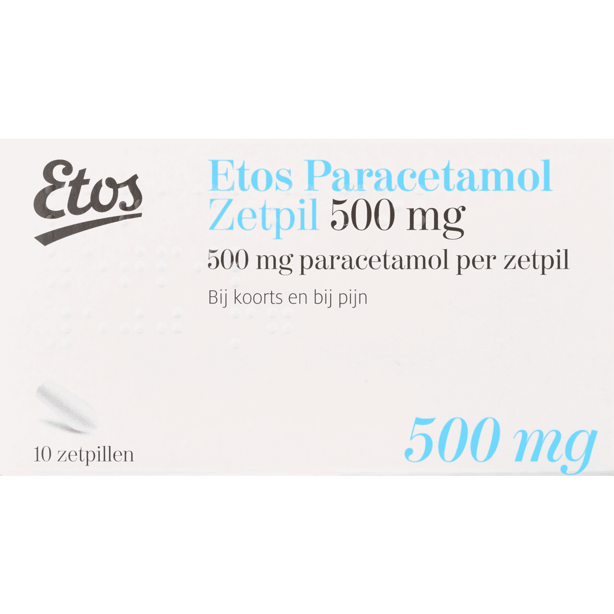 Etos Paracetamol Zetpil 500 mg 10 EA Etos