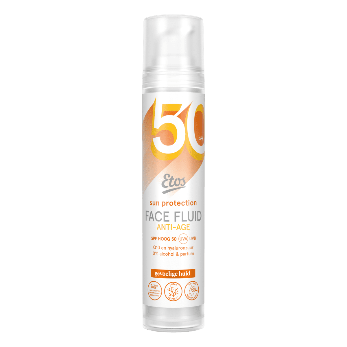 Etos Zonnebrandcreme Anti-Age Fluid Sensitive SPF50 26 gram