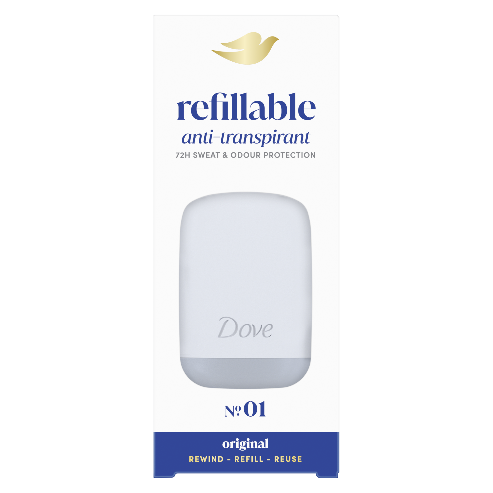 Dove Original Antiperspirant Deodorant Refillable Starter Kit