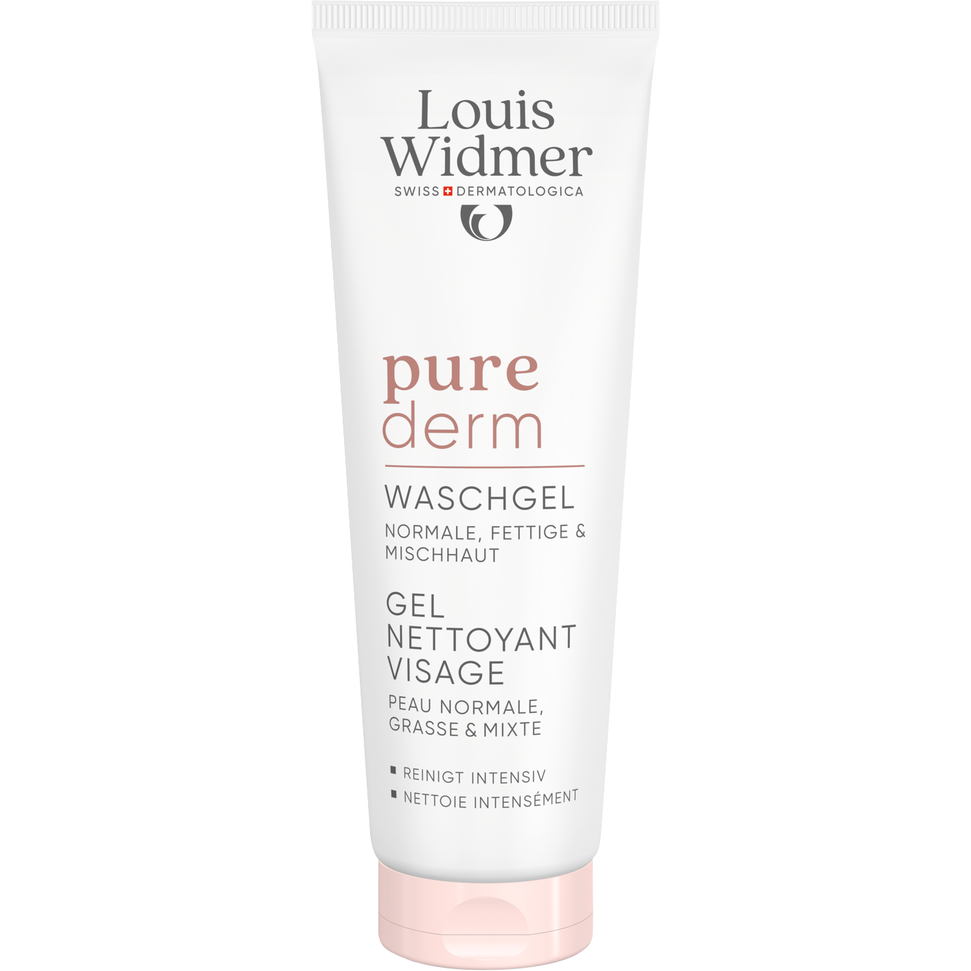 Louis Widmer Purederm Wash Gel Gezicht Zonder Parfum 125 ML