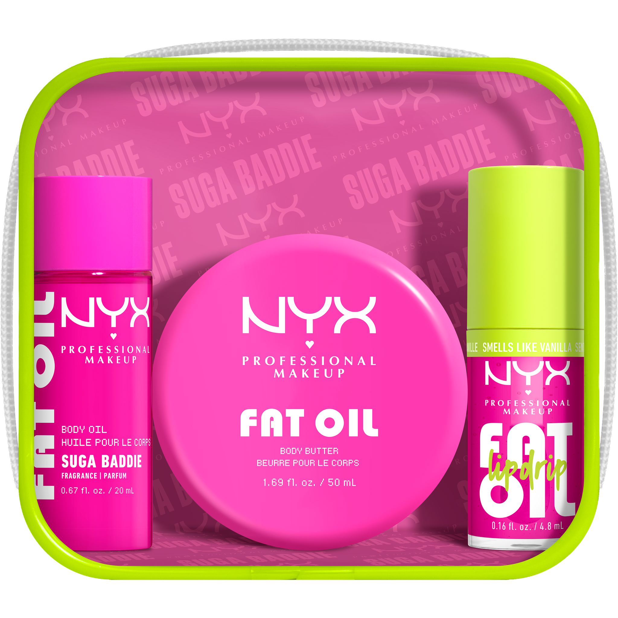 NYX Professional Makeup Fat Oil Lip & Body Kit Suga Baddie 20 ML