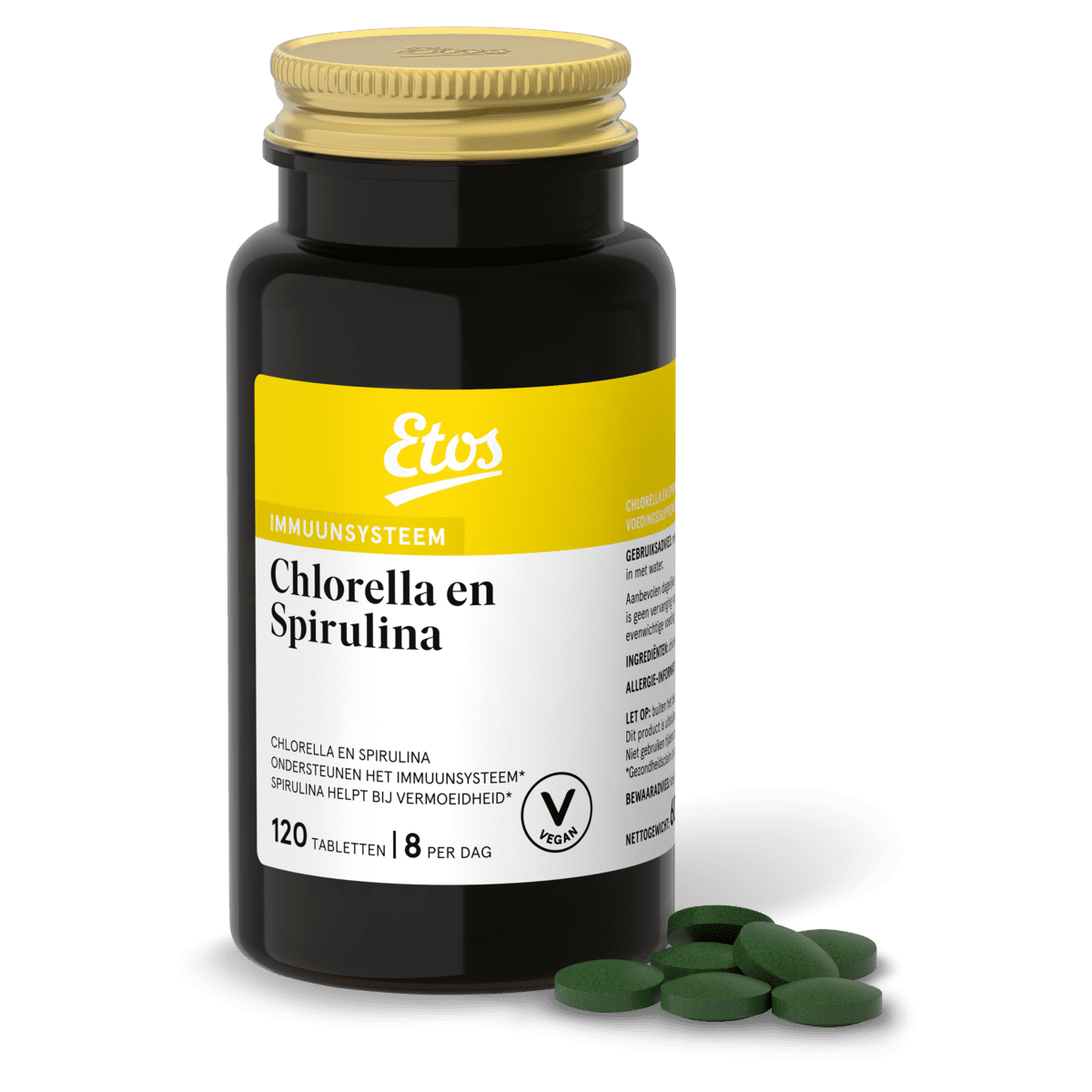 Etos Chlorella en Spirulina 60 stuks