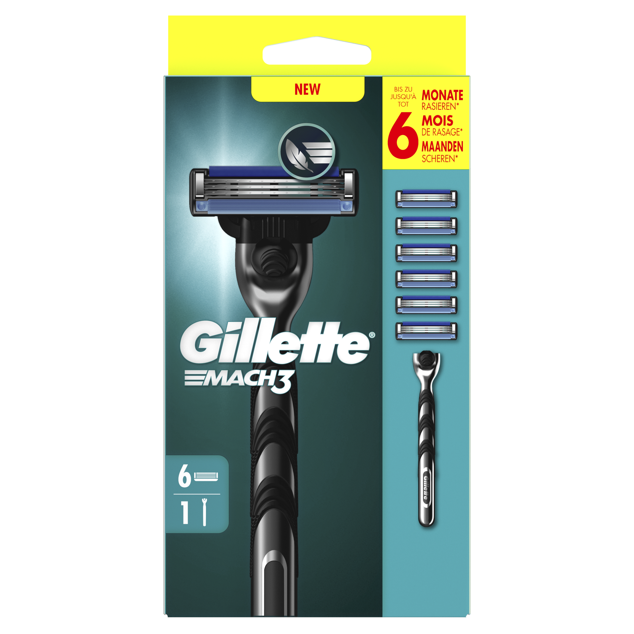 Gillette Mach3 Scheerapparaat Met 6 Navulmesjes