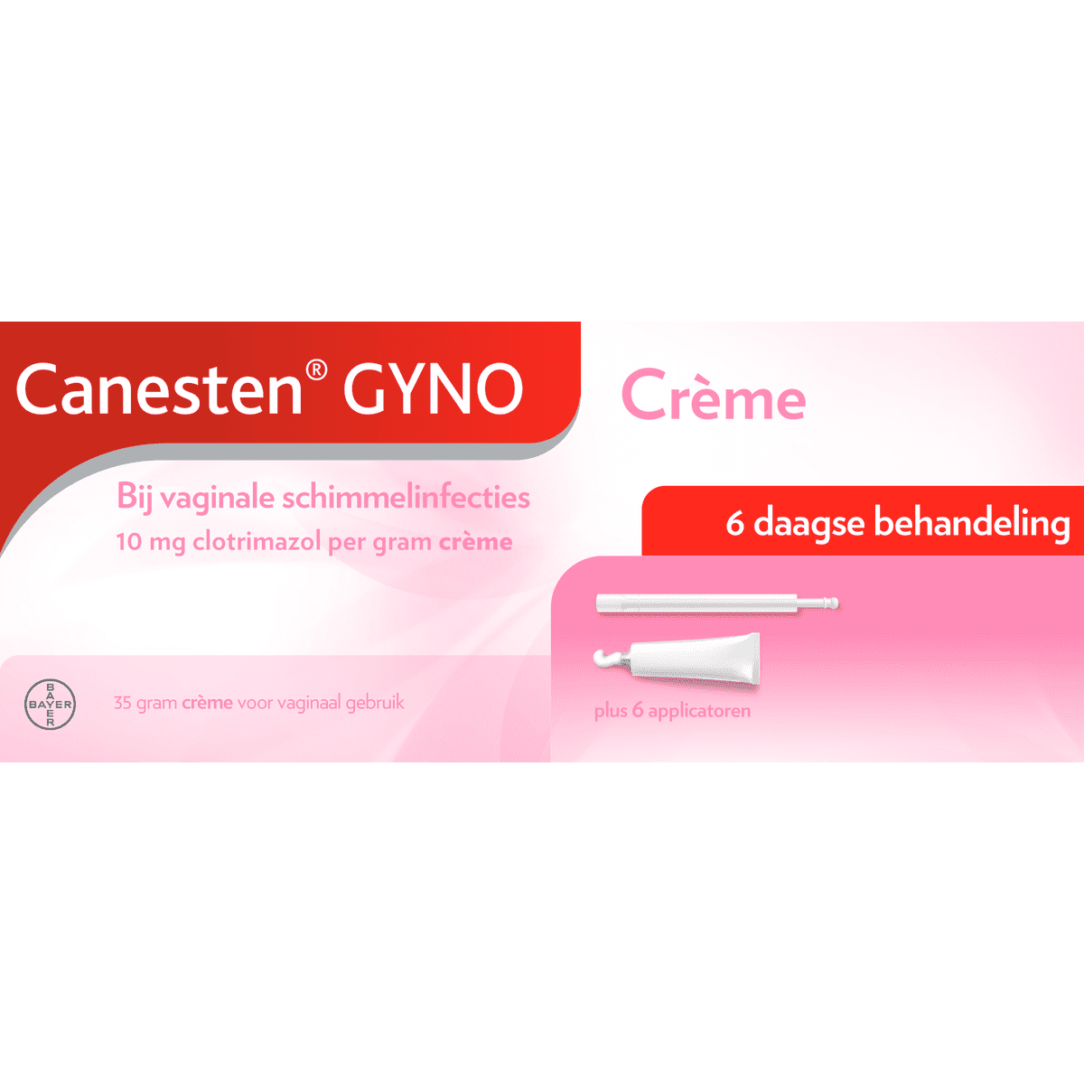 Canesten Gyno Crème bij vaginale schimmel 35 gram