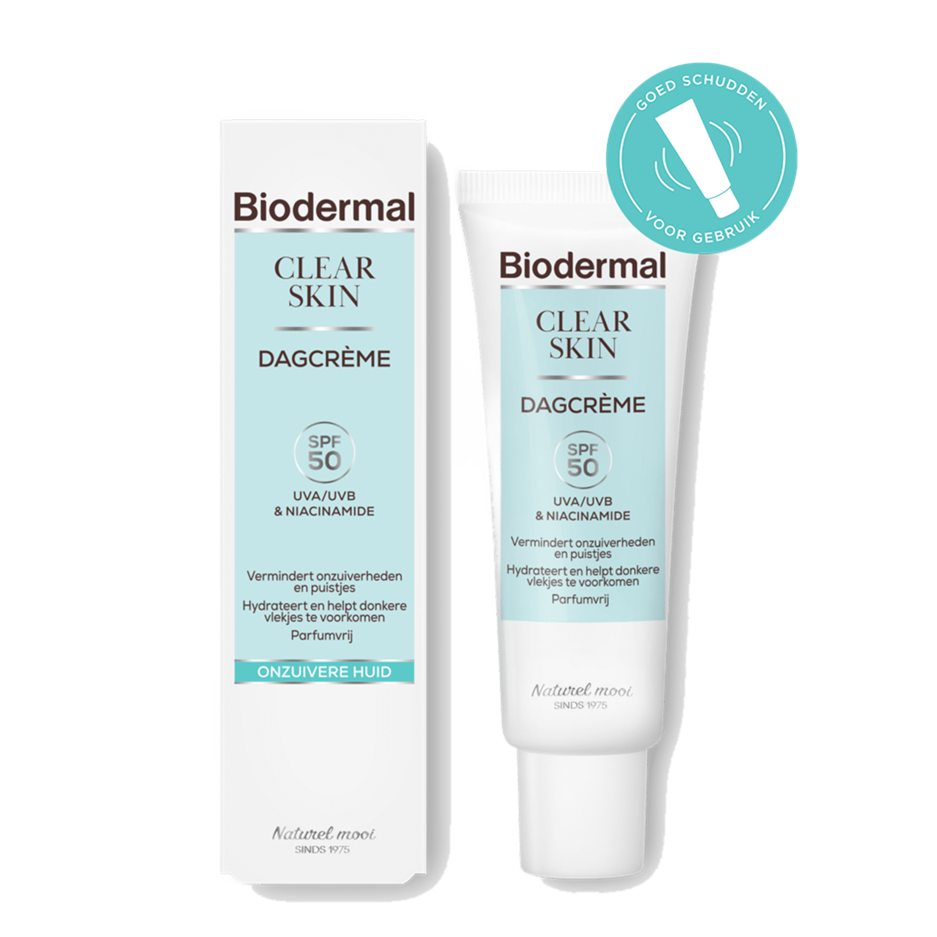 Biodermal Clear Skin Dagcrème Spf50 40 Ml