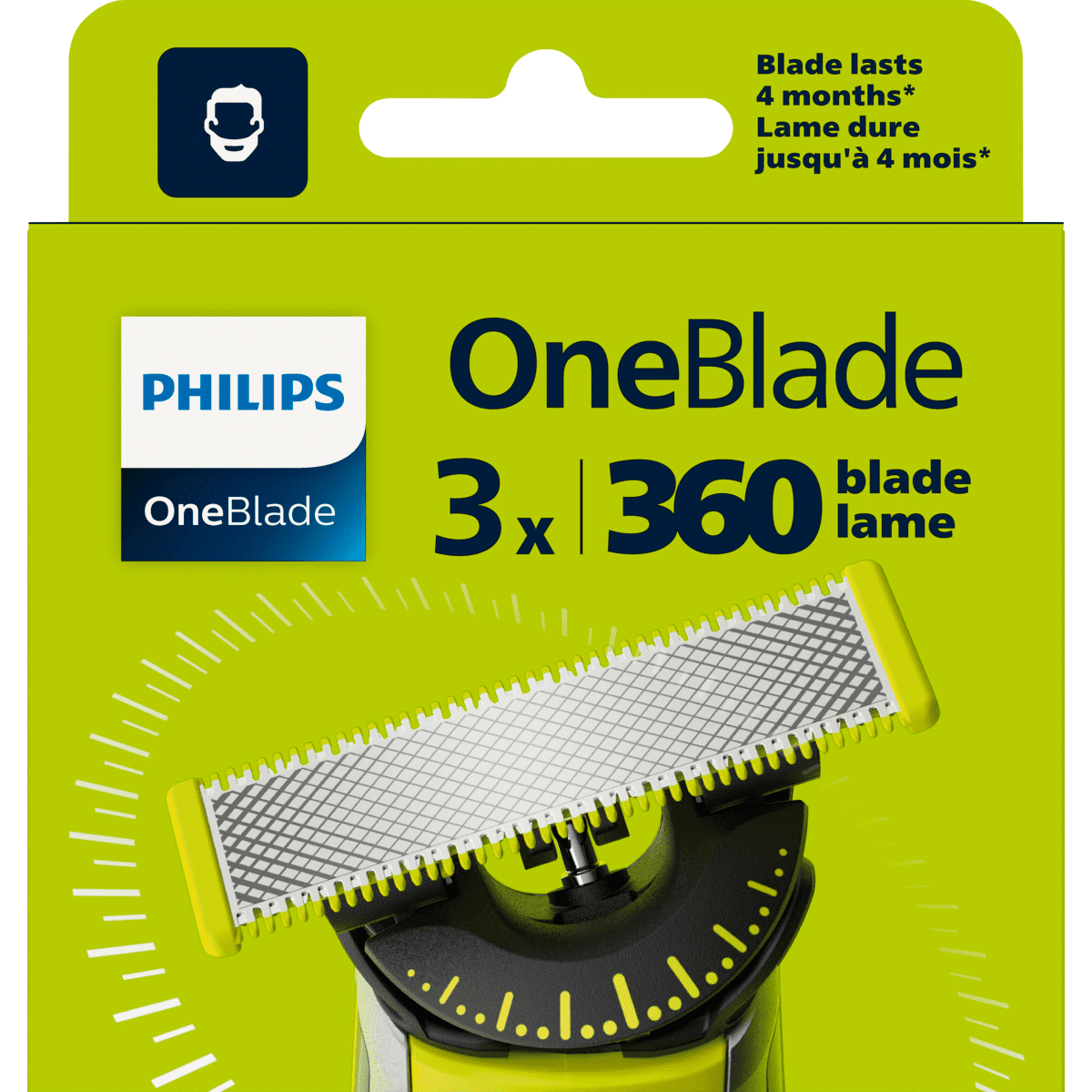 Philips Oneblade 360 Navulmesjes QP430/50 3 stuks