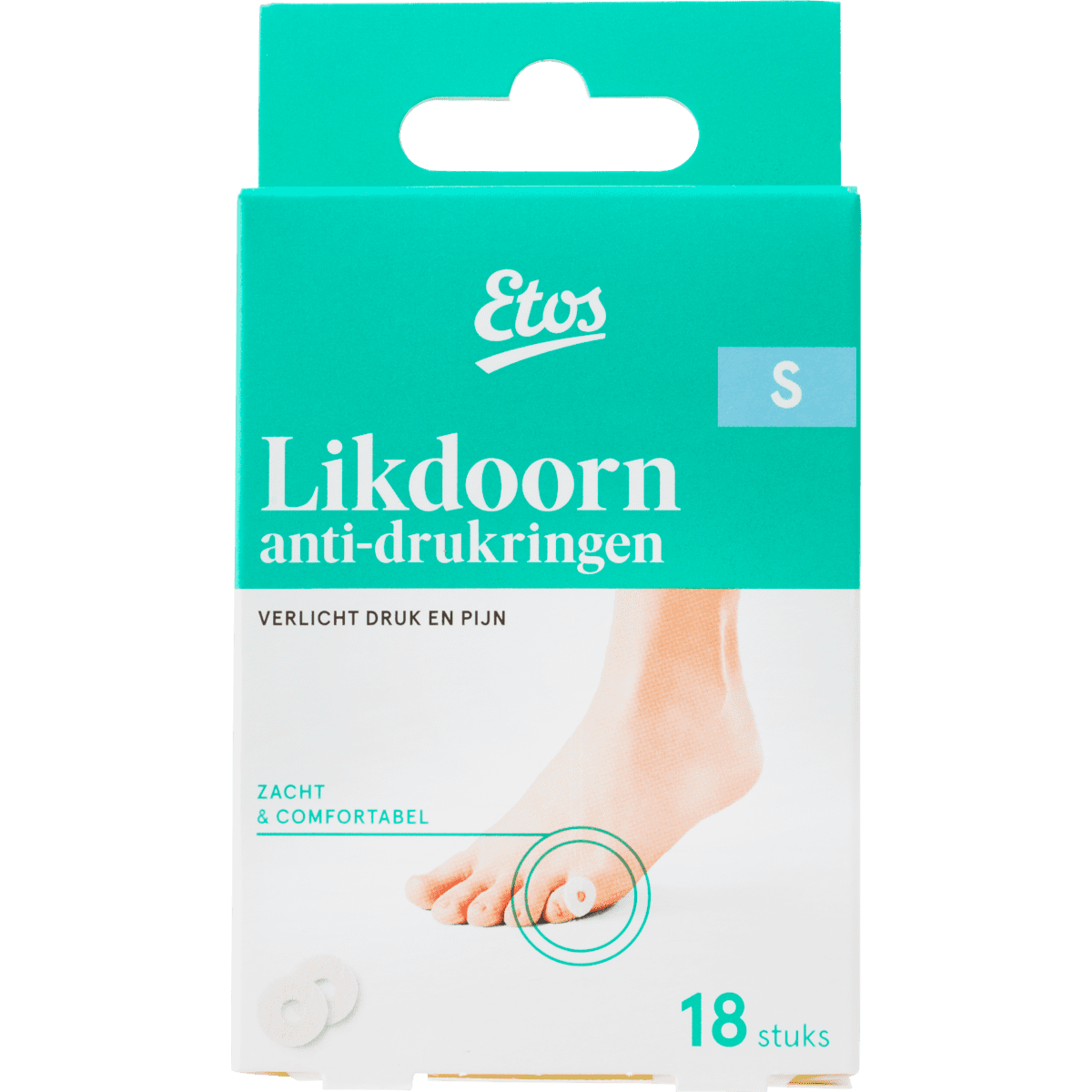 Etos Likdoorn Anti-Drukringen Small 18 stuks