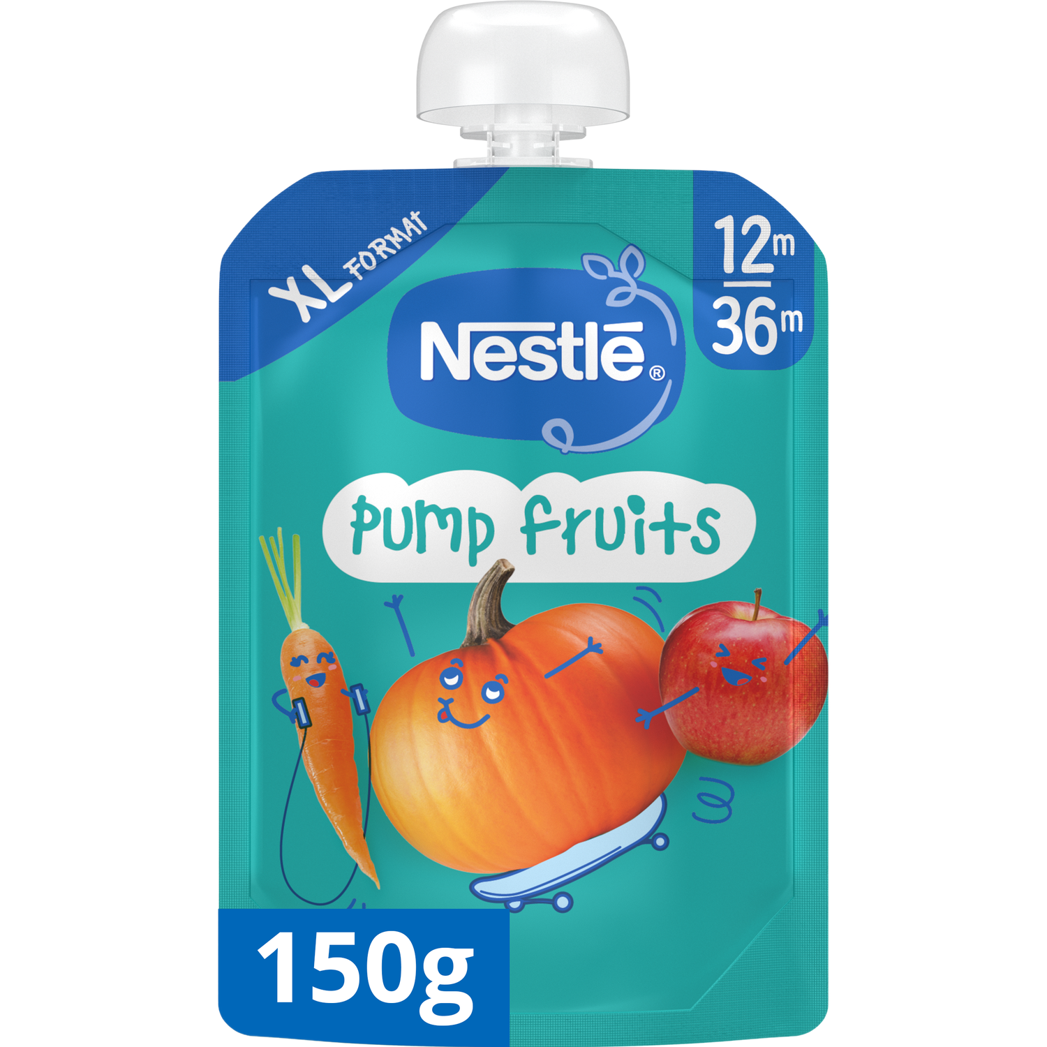 Nestle Pump Fruits Smoothie Appel Wortel Pompoen 150 Gr