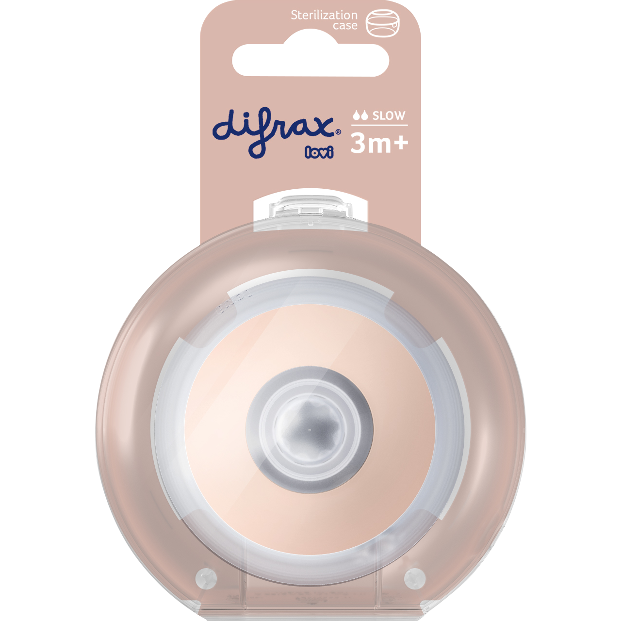 Difrax LOVI Mammafeel Flessenspeen 3M+ Slow