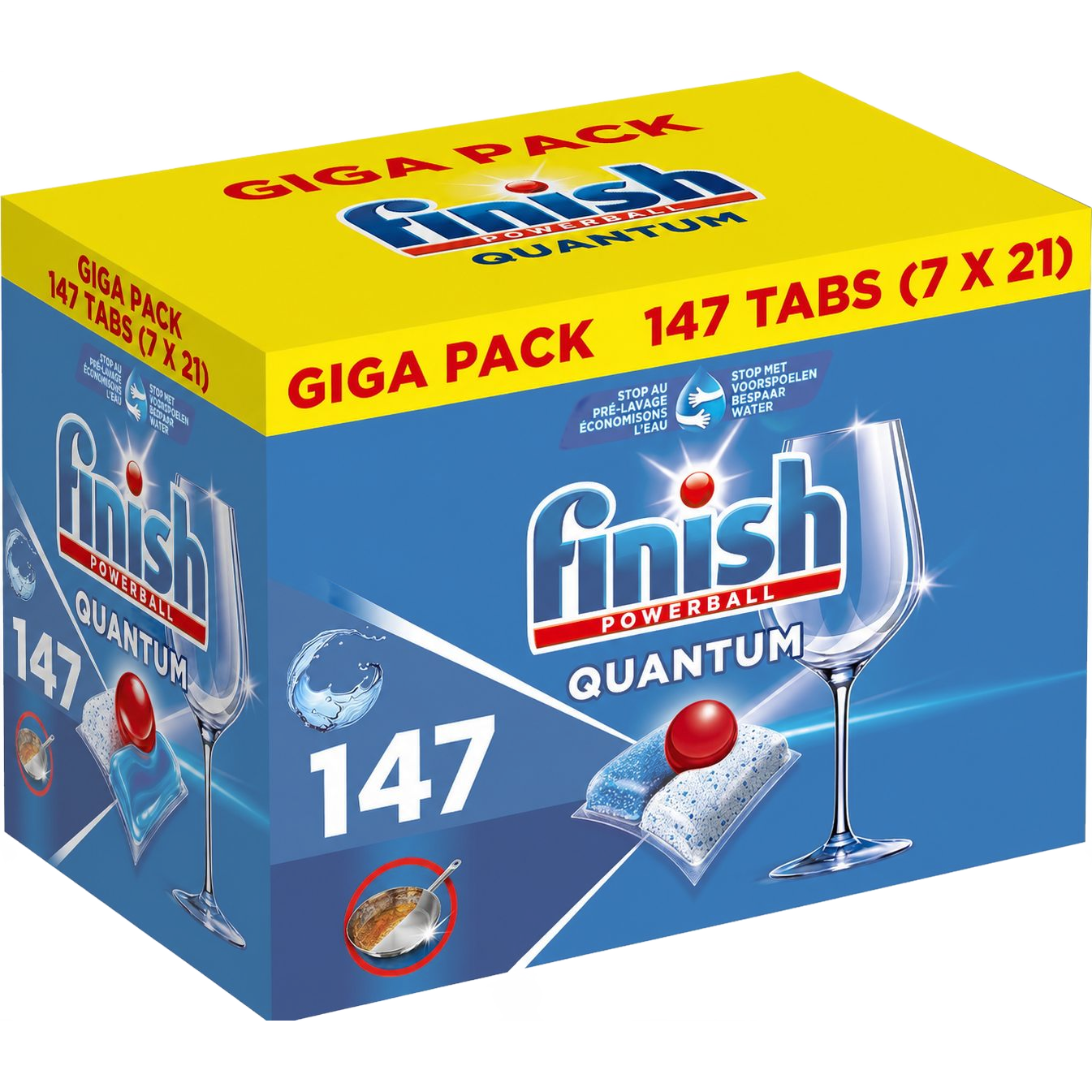 Finish Quantum Vaatwastabletten Promobox 147 stuks (7x21 stuks)