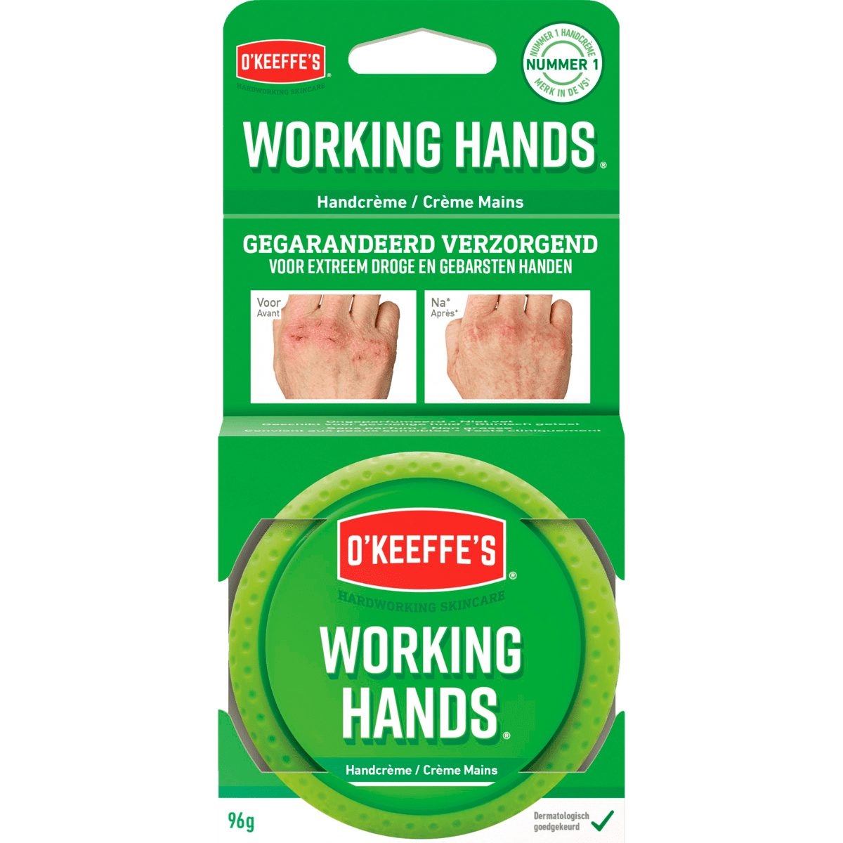 O'Keeffe's Working Hands Handcrème Pot 96 gram