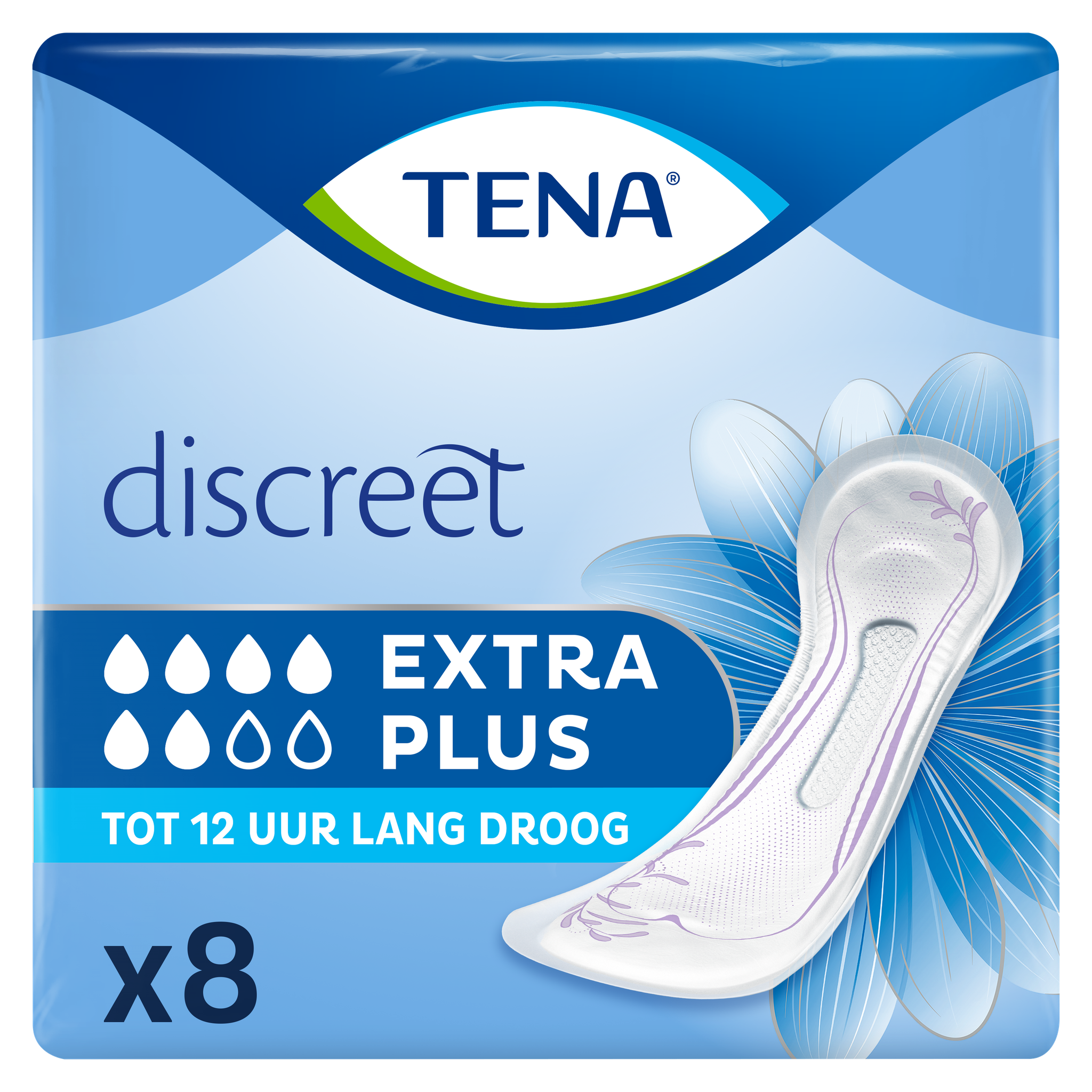 TENA Discreet Extra Plus Incontinentieverband 8 stuks
