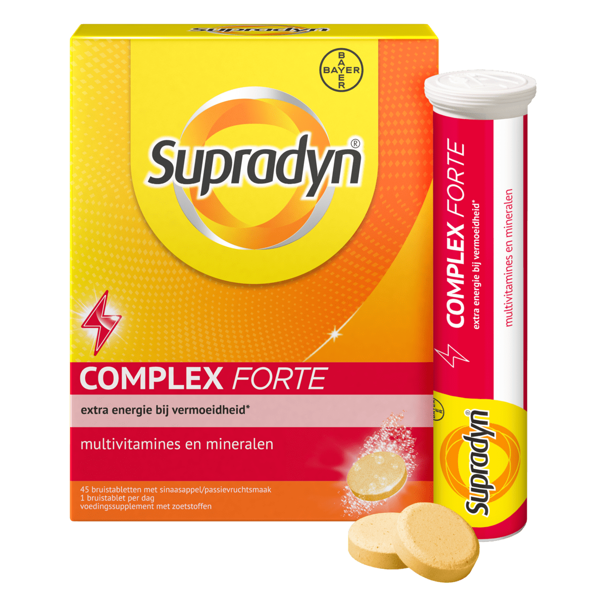 Supradyn Complex Forte Multivitamine Extra Energie Bruistabletten 45 stuks