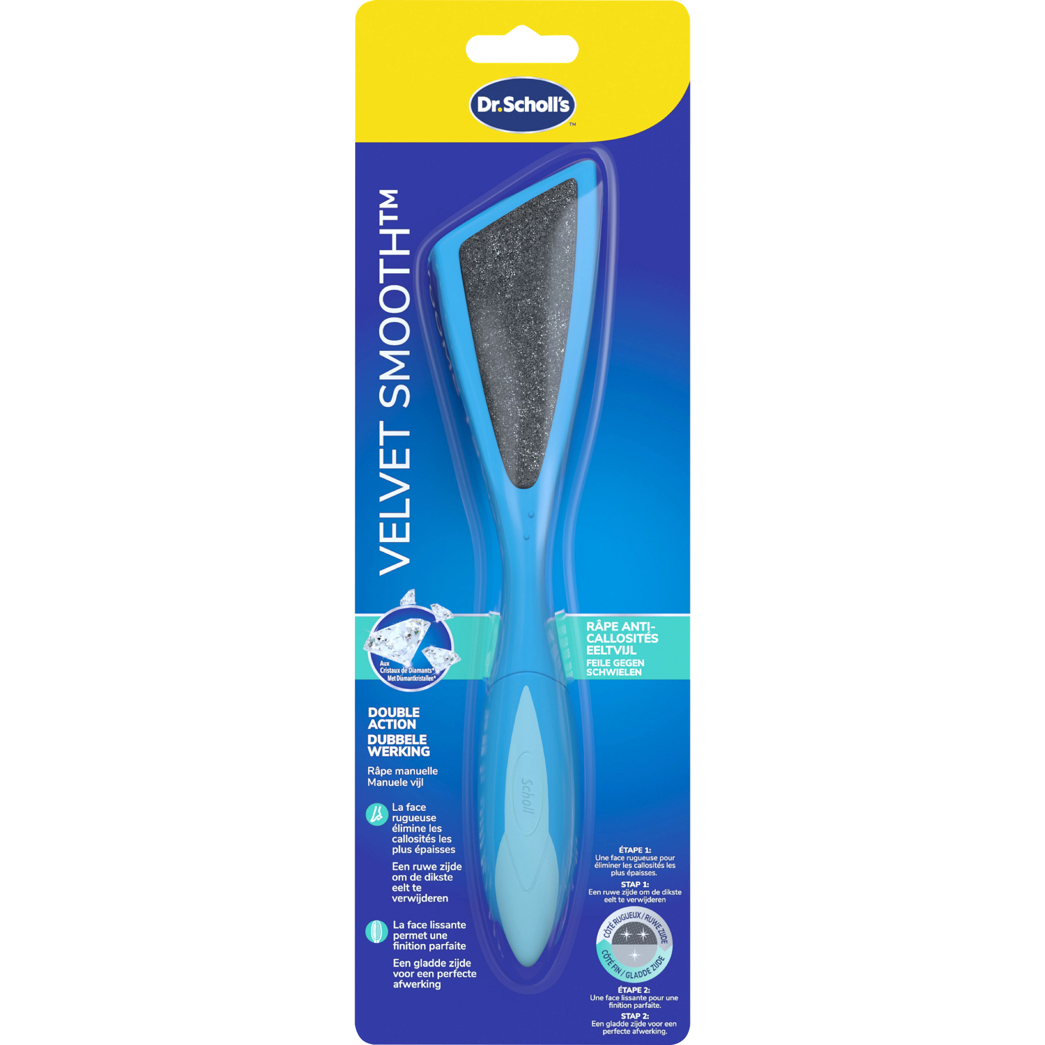 Dr.Scholl's Velvet Smooth Voetvijl met Diamantkristallen