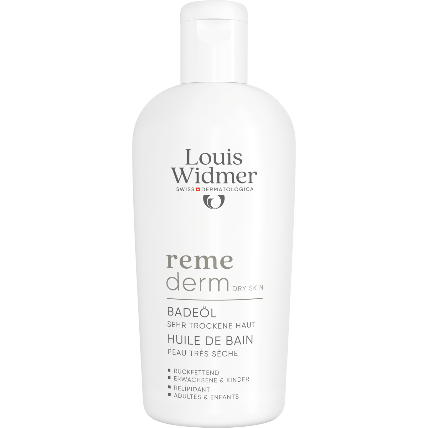 Louis Widmer Remederm Badolie Licht Geparfumeerd 250 ML