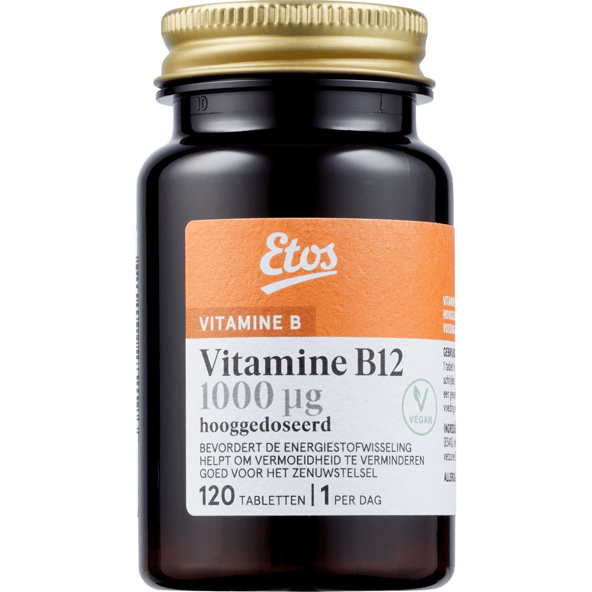 werkzaamheid Nat Praktisch Etos Vitamine B12 Tabletten 120 stuks 120 EA | Etos