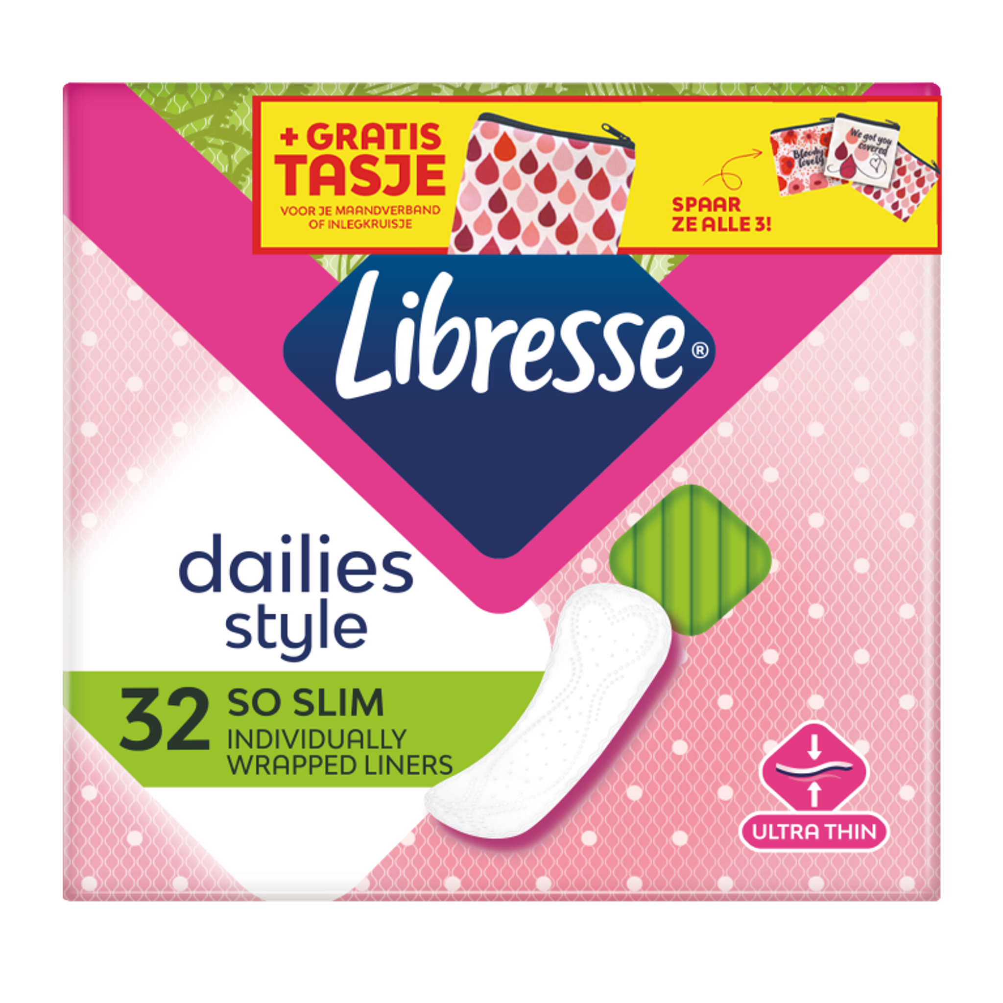 Libresse Dailies Inlegkruisjes So Slim 32 stuks