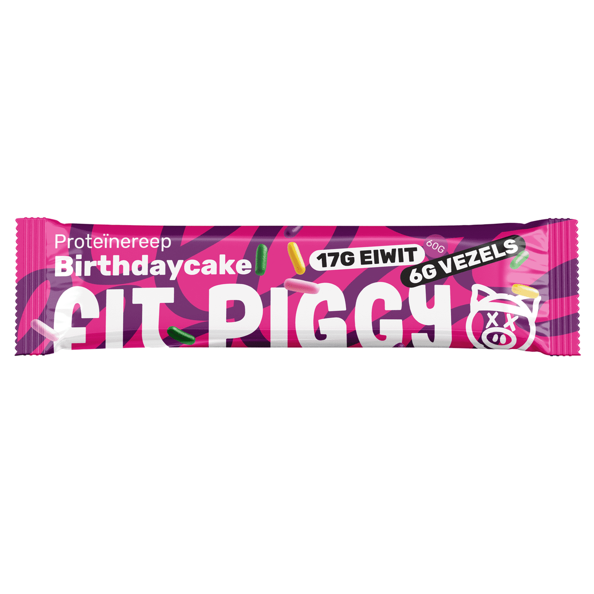 Fit Piggy eiwitreep Birthdaycake