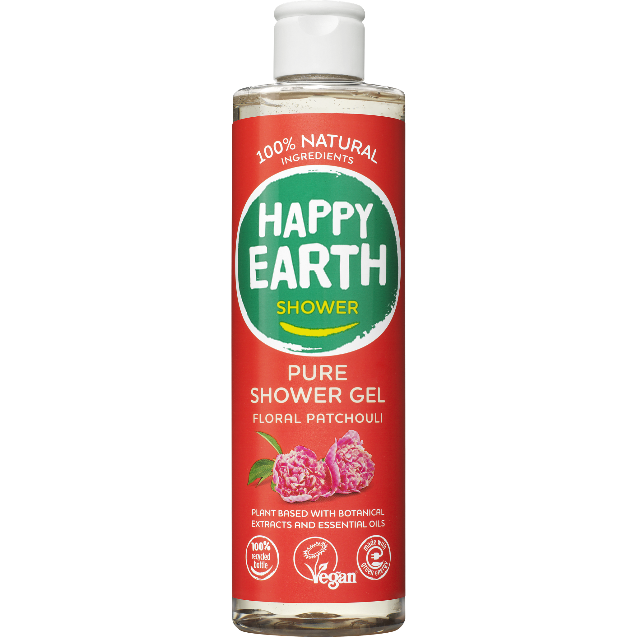 Happy Earth 100% Natuurlijke Floral Patchouli Douchegel 300 ML