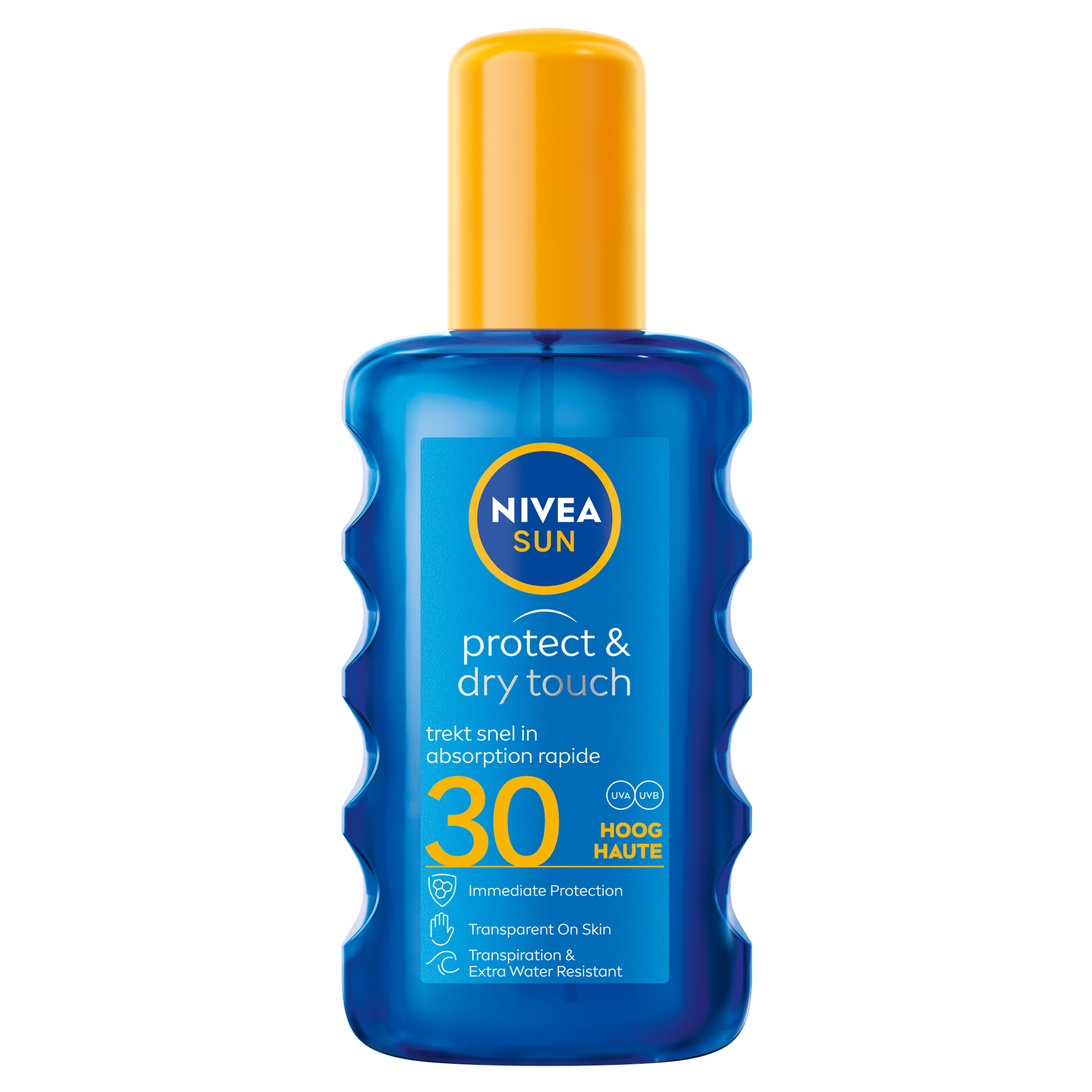 NIVEA SUN Zonnebrand Protect & Dry Touch Transparante Zonnespray SPF 30 200 ML