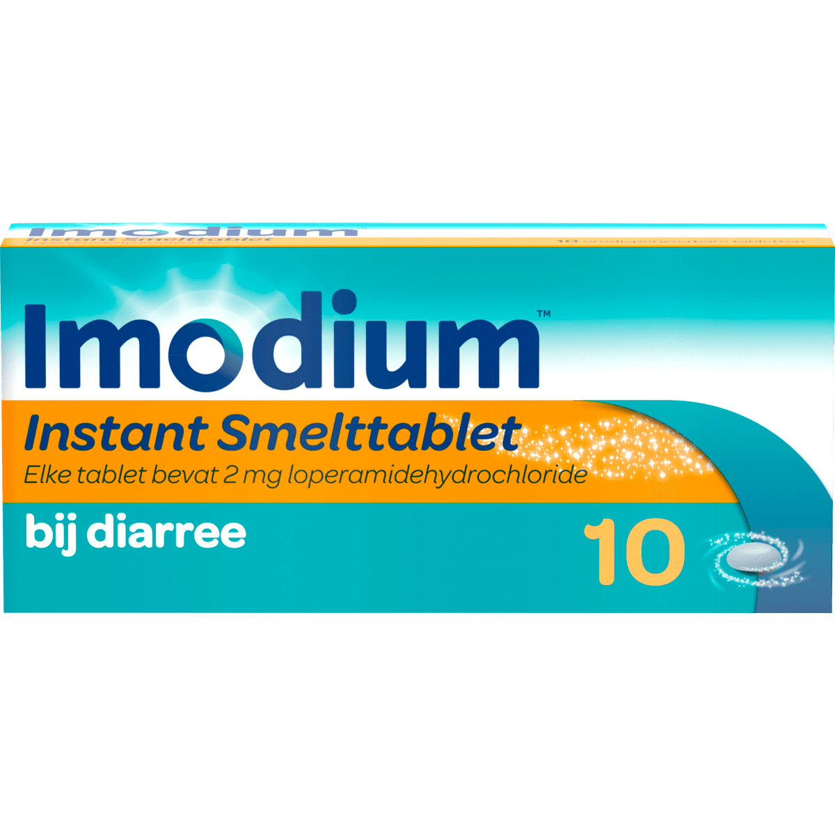 Imodium™ Instant Smelttabletten bij Diarree 10 stuks