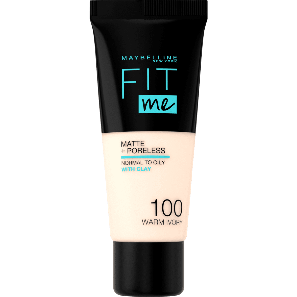 Maybelline New York Fit Me Matte+Poreless Foundation 100 Warm Ivory 30 ML