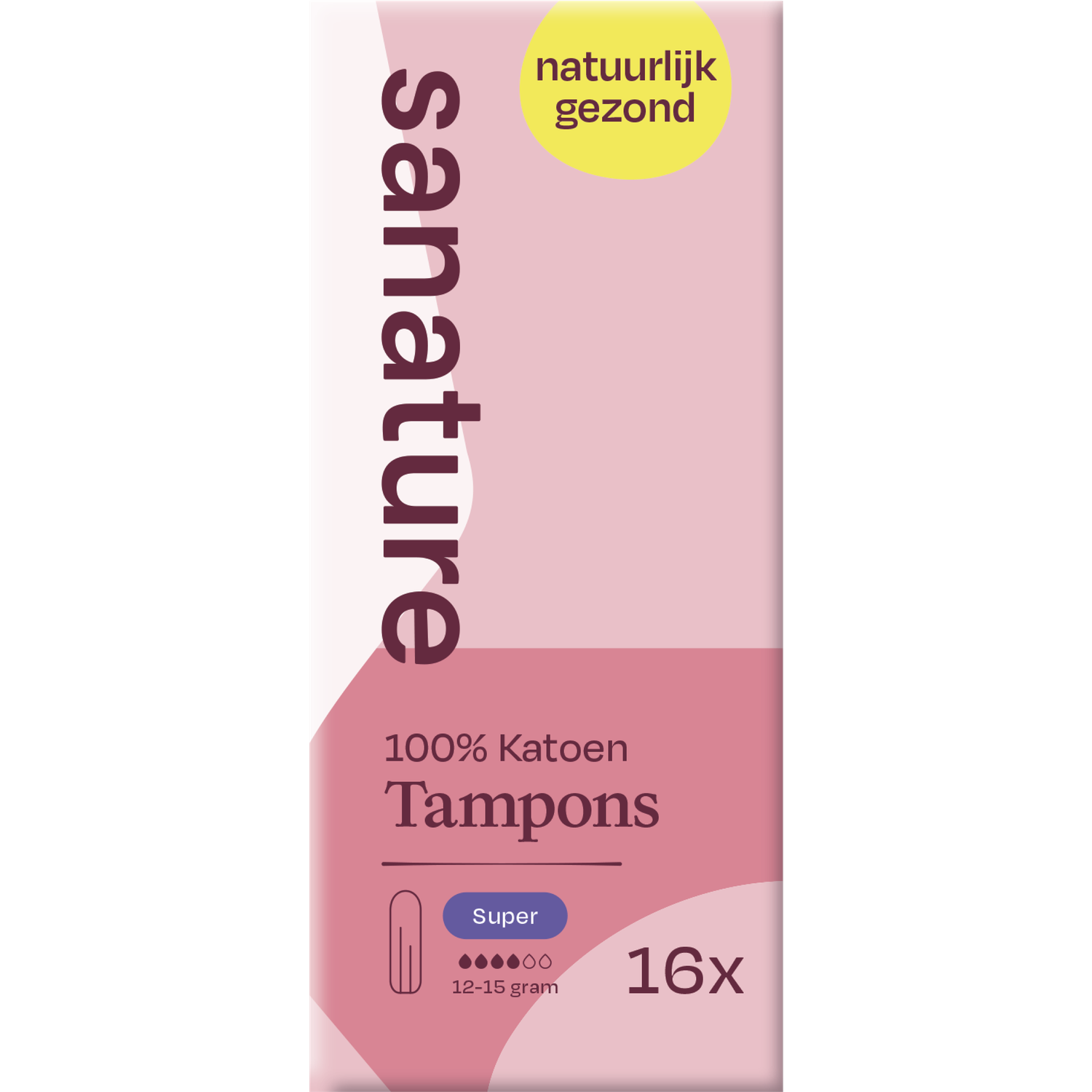 Sanature 100% Katoenen Tampons Super 16 stuks