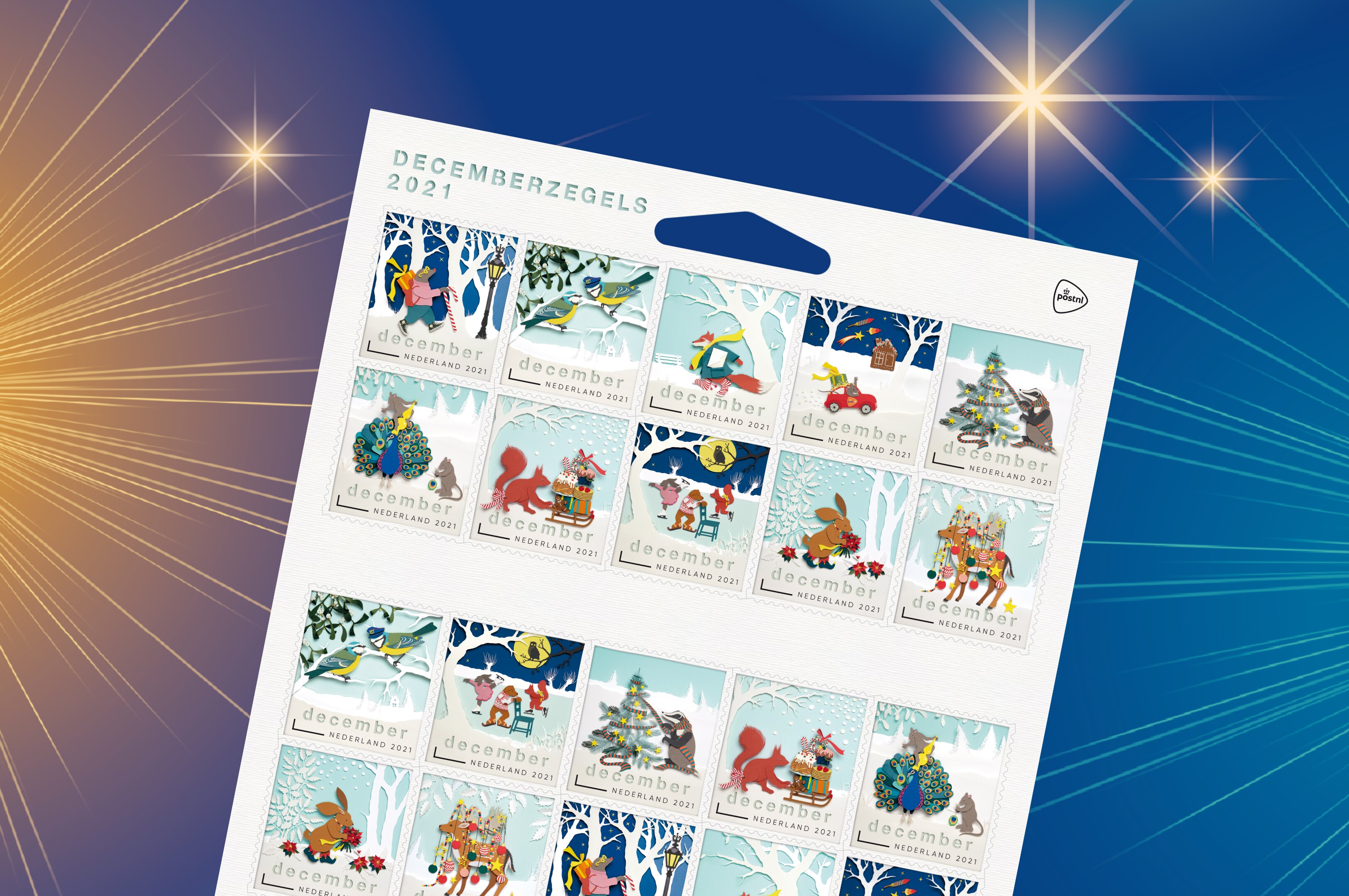 DECEMBERZEGELS 2021 PostNL « Geertje Aalders Illustraties